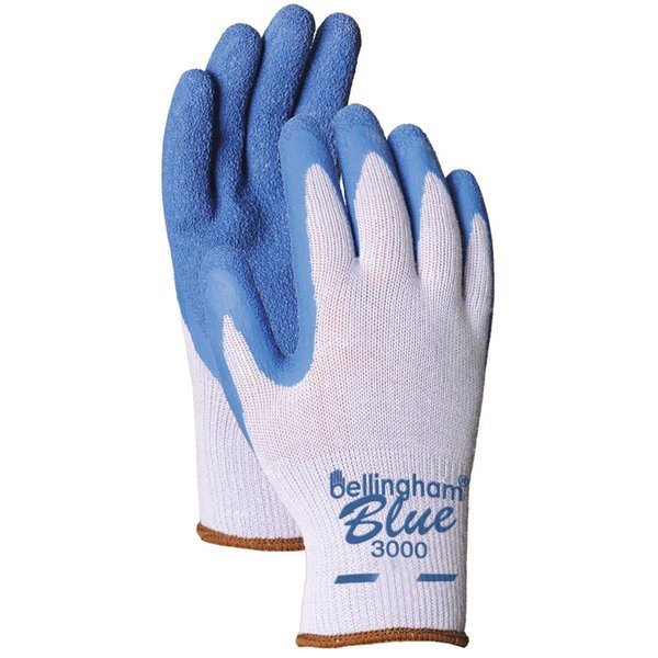 Lfs Glove Large Blue Latex Palm Dip Gloves C3000L